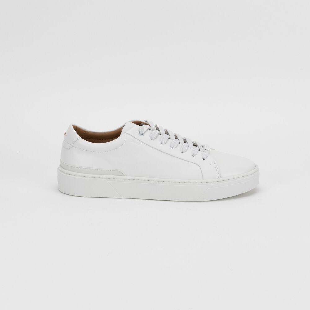 Boss Men Gary Leather Sneakers White Size 12US /45 EU